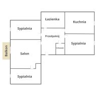 Lesko - przestronne mieszkanie | I piętro 