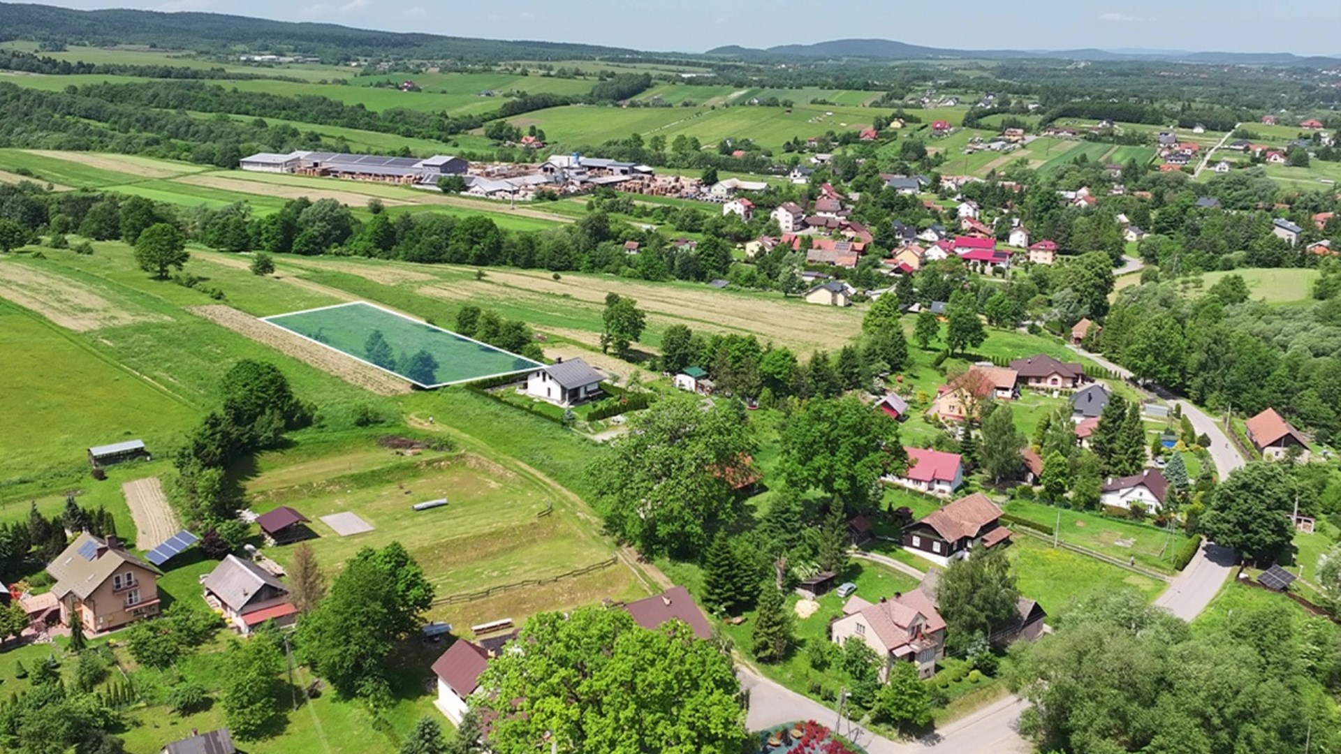 Działka budowlana - Zahutyń