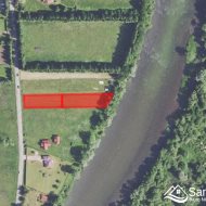 Działka 37 arów z linią brzegową Sanu – Łączki