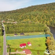 Działka 37 arów z linią brzegową Sanu – Łączki